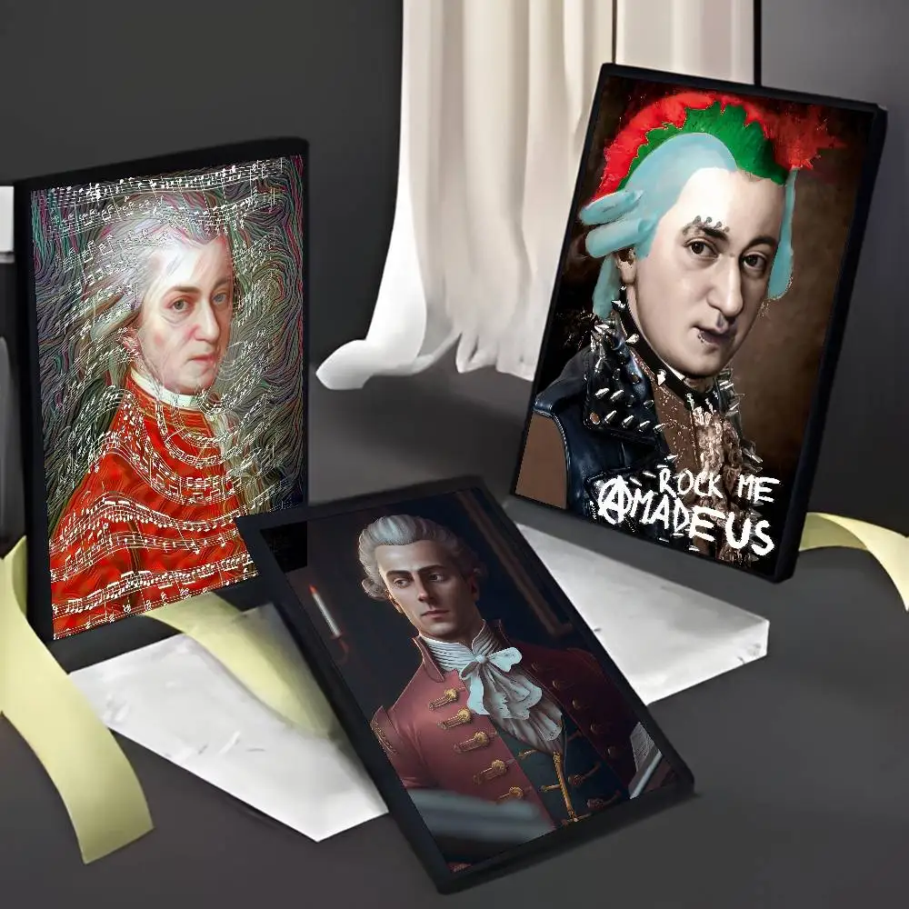 ملصق فني من Wolfgang Amadeus Mozart مع مطبوعات لتزيين غرفة النوم وغرفة المعيشة في المنزل #5