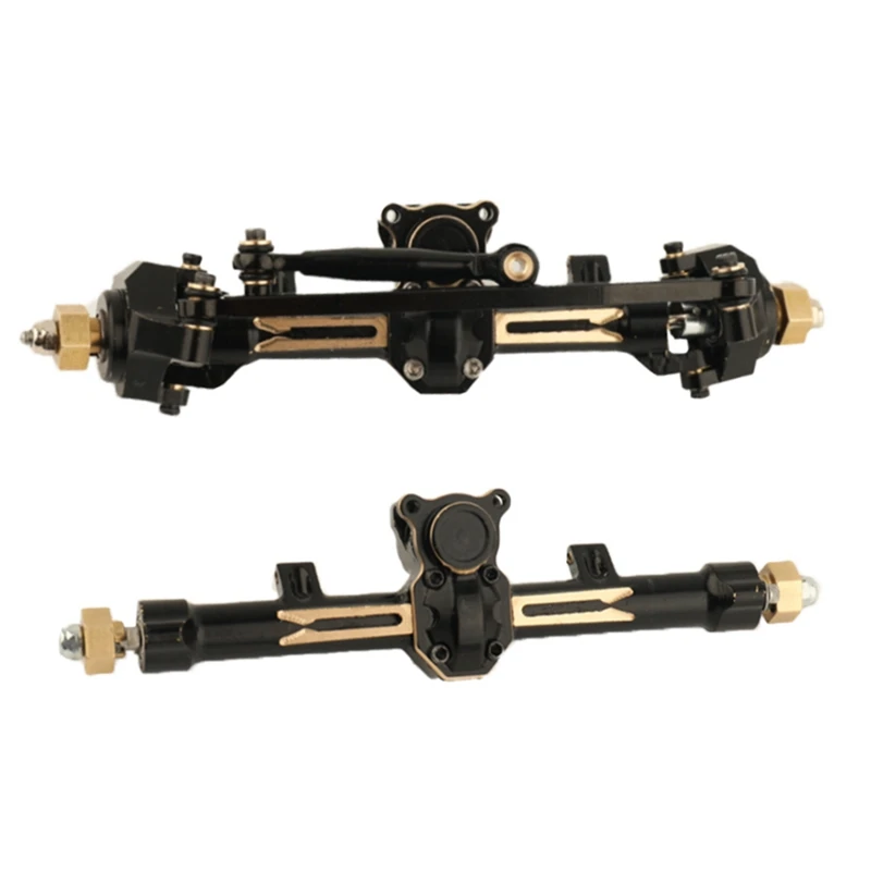 Brass Front And Rear Axle Easy To Use For Axial SCX24 Gladiator JLU Bronco Deadbolt 1/24 RC Crawler Car Upgrades Parts