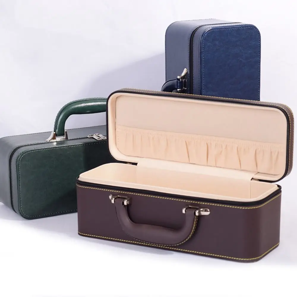 

PU Leather Bracelet Display Box Rings Necklace Holder Jewelry Storage Boxes Organizer Velvet Inner Bracelet Carrying Case