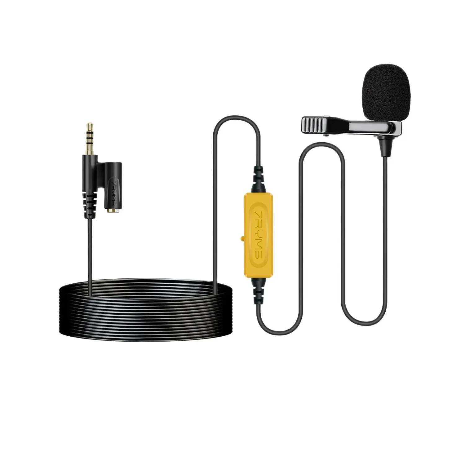 7Ryms S.LAV 01 6m portátil omnidirecional condensador monitor microfone de lapela para iPhone Android Smartphone/iPad/câmera DSLR