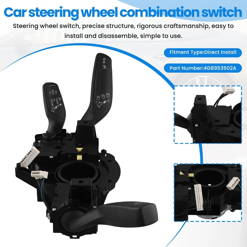 

Steering Column Switch Car Steering Column Multi-Function Switch 4G8953502A 4G8 953 502 A for A4 A5 A6 A7