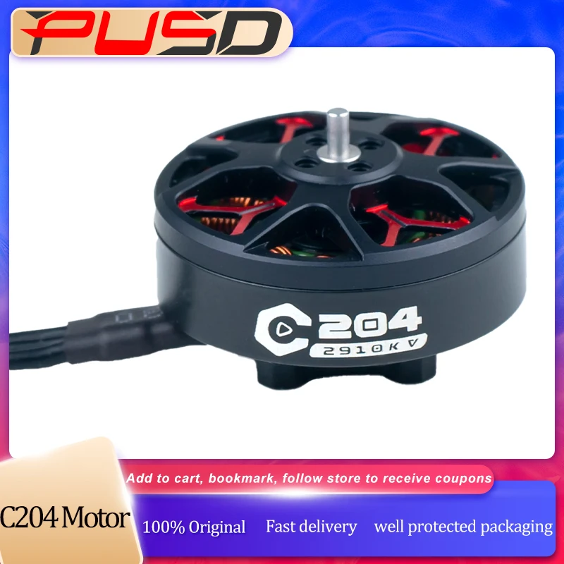 AXISFLYING C204 2004 FPV 브러시리스 모터 - 2910KV 3500KV 4S 6S 3인치 3.5인치 RC 시네웁 시네마틱 쿼드콥터 드론용