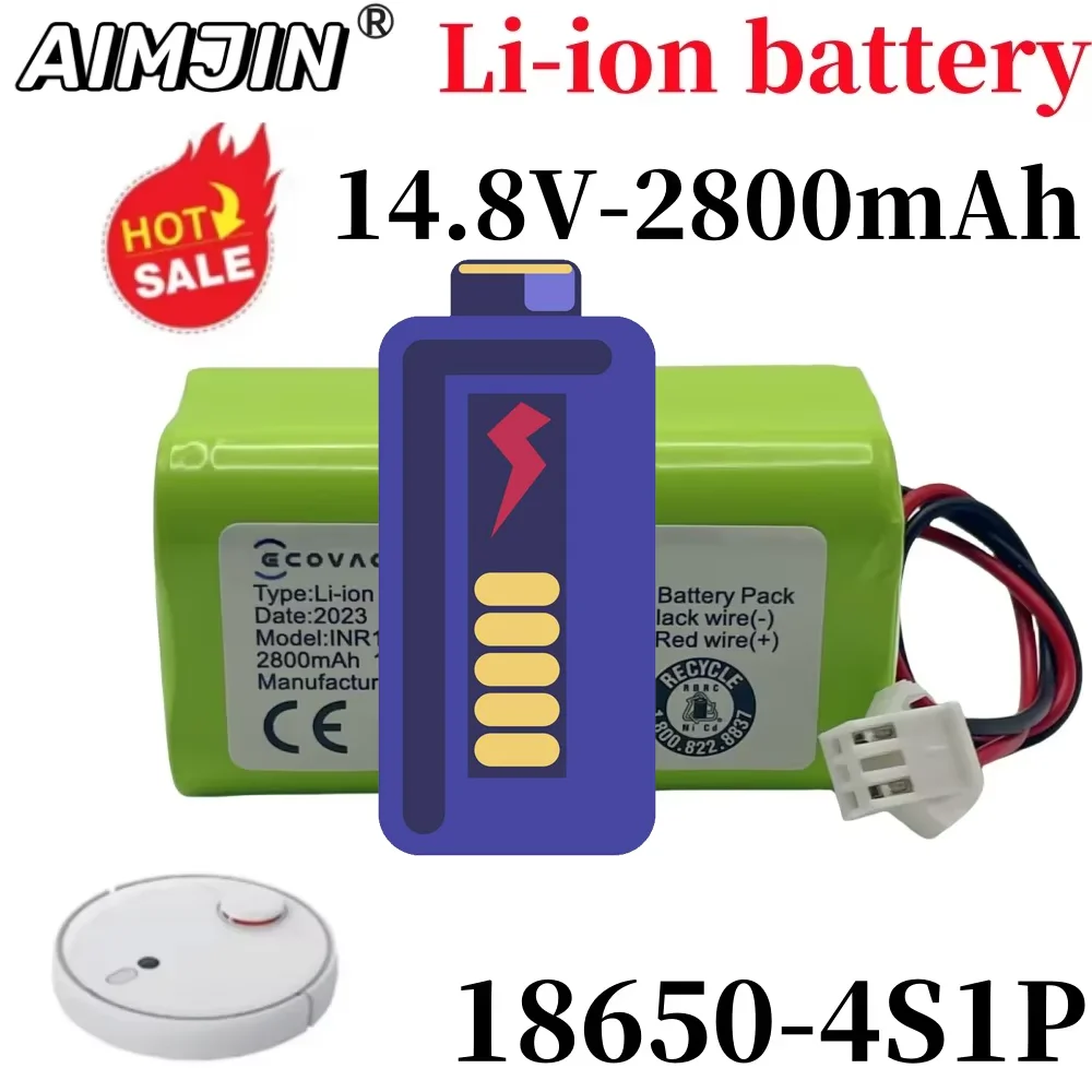 

4S1P 14.8V 2800mAh Battery For eufy RoboVac 15C 15T 25C 30 30C 35C MAX G10 G15 G20 G30 Hybrid Edge Robot Vacuum Cleaner Parts
