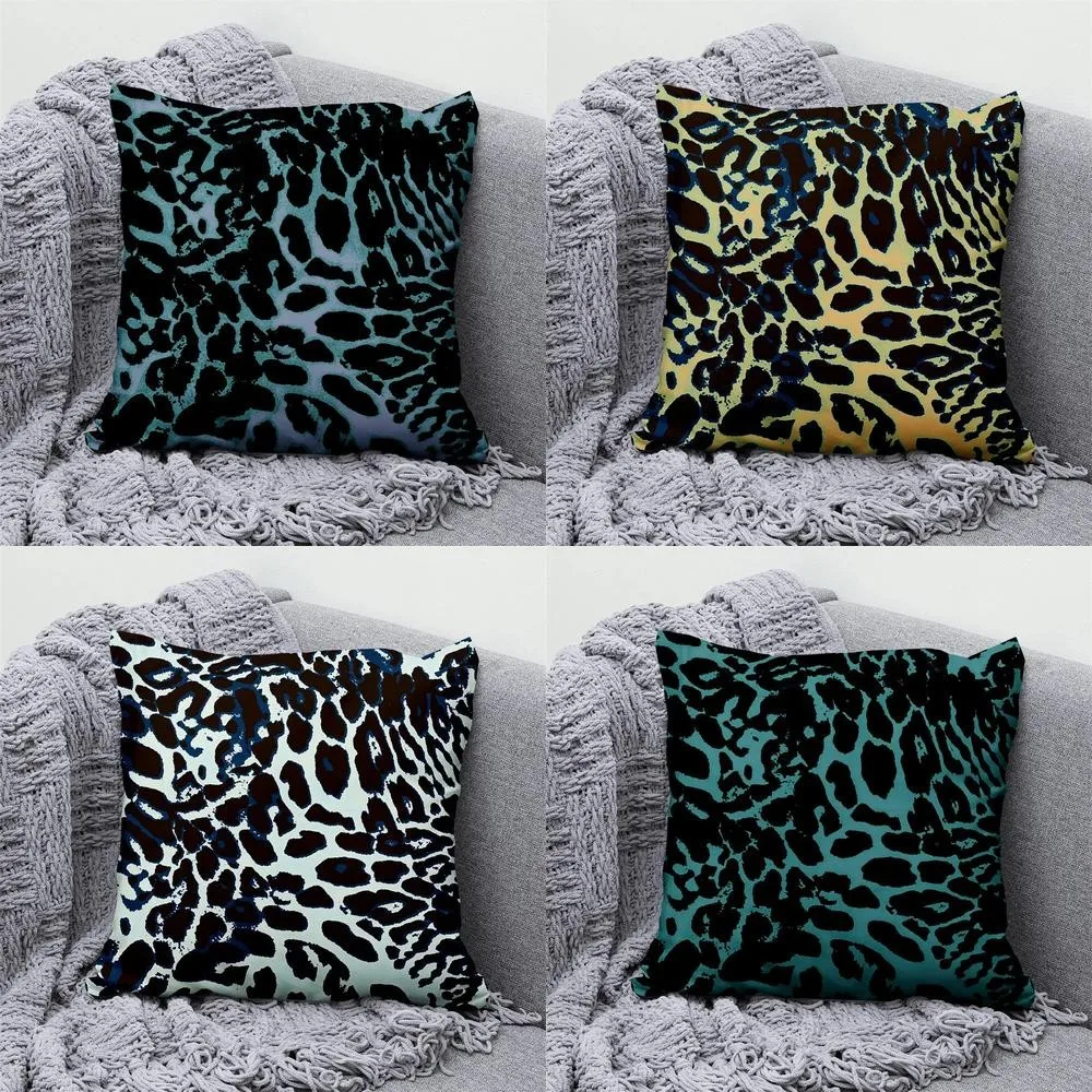 Leopard-Print Pillowcases For Stylish Pattern Cushion Cover Suitable For Sofa Bedroom Car Pillow Cover