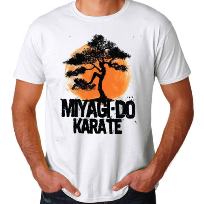 Miyagi Do Karate Kid 80'S Movie Cobra Kai New Mma Spatter Style Arrival Summer Short Sleeves  Cotton European Size XS-5XL