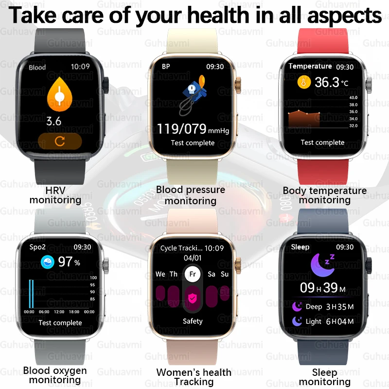 2025 새로운 NFC Smat 시계 여성 1.85 인치 혈압 심박수 블루투스 통화 여성 건강 Smarwatches Ladies For HUAWEI IOS