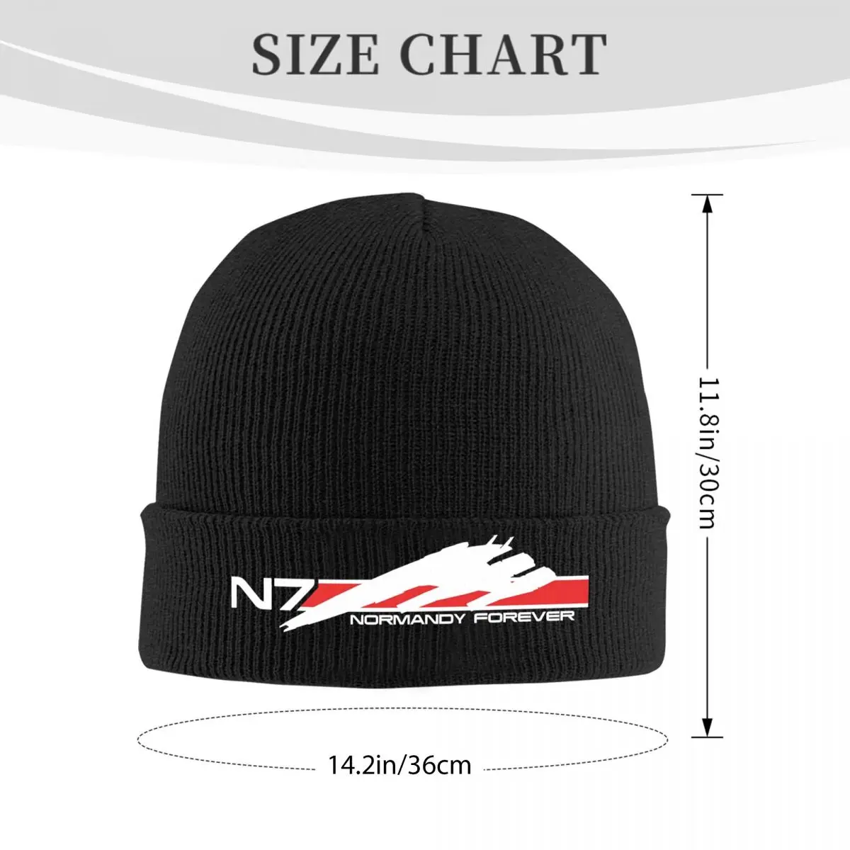 Normandy Forever N7 Unisex Adult Knitted Caps Winter Motion Warm Pullover Caps Men and women Gift