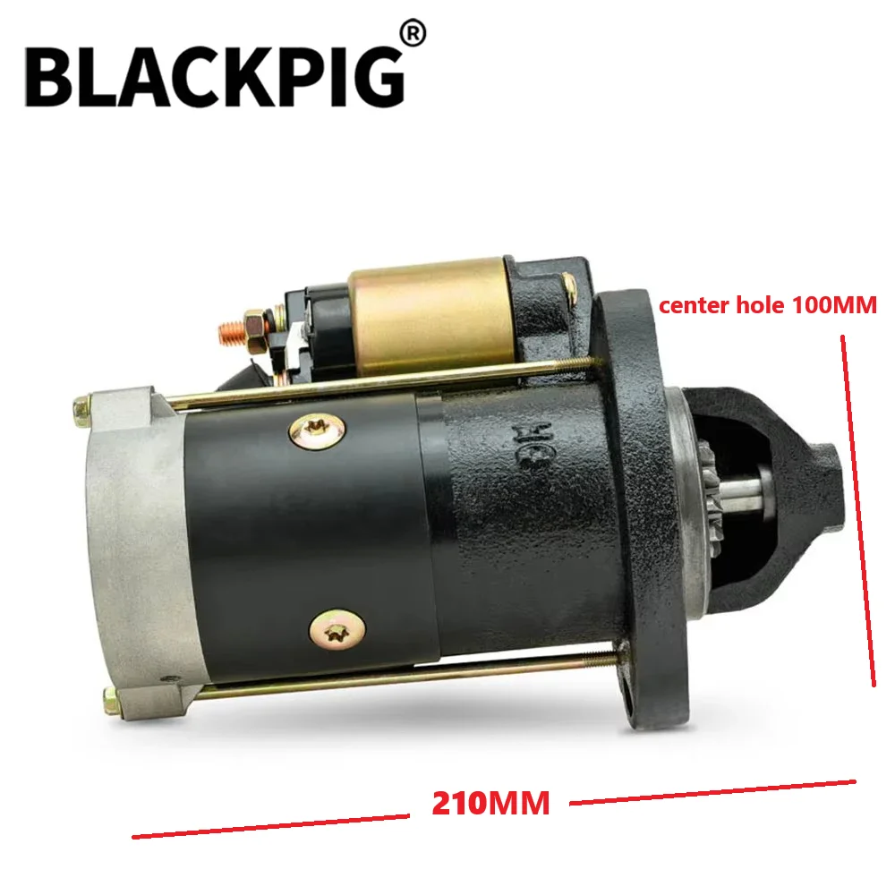 High Quality Diesel Generator Starter Motor QDJ1257A 12V 1.6KW 11T Teeth For 198 1100 Engine Motor Starter For Genset Parts
