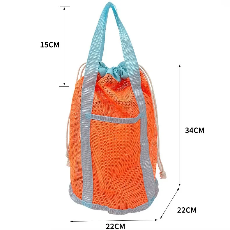 حقائب شاطئ شبكية محمولة للأطفال ، حقيبة سباحة قابلة للطي ، سلال لعبة ، حقيبة تخزين ، سباحة خارجية ، أكياس مقاومة للماء ، هدايا