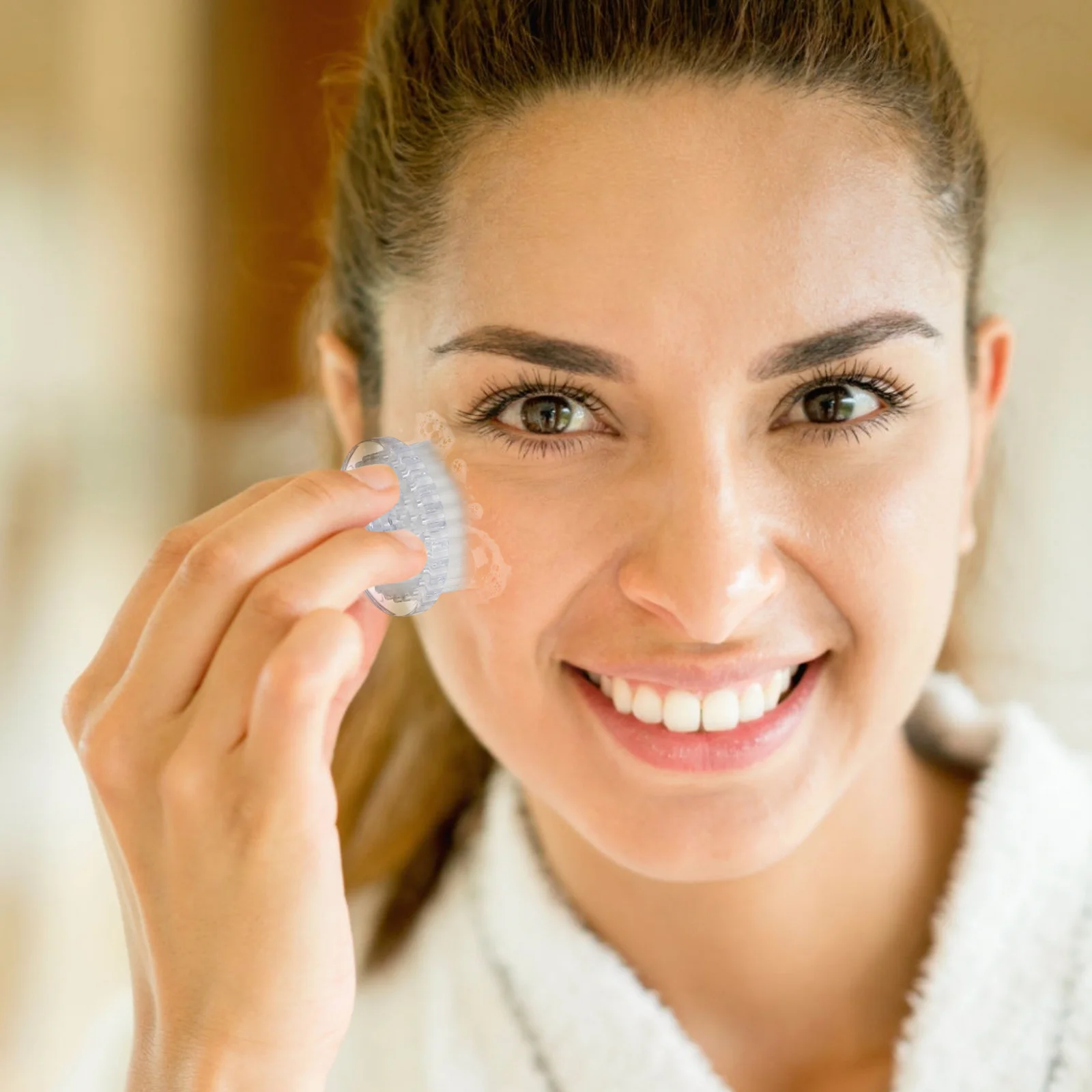 

Facial Cleaning Brush Portable with Cover Deep Cleansing Face Exfoliator for Firm Radiant Skin Face Cleansing Brush