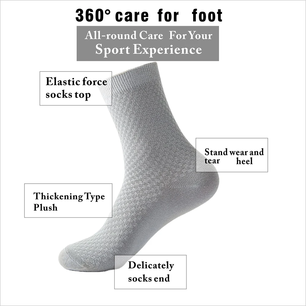 1 Pairs Men Short Socks Bamboo Fiber High Quality Crew Ankle Casual Business Breathable Soft Compression Low-Cut Socks for Male