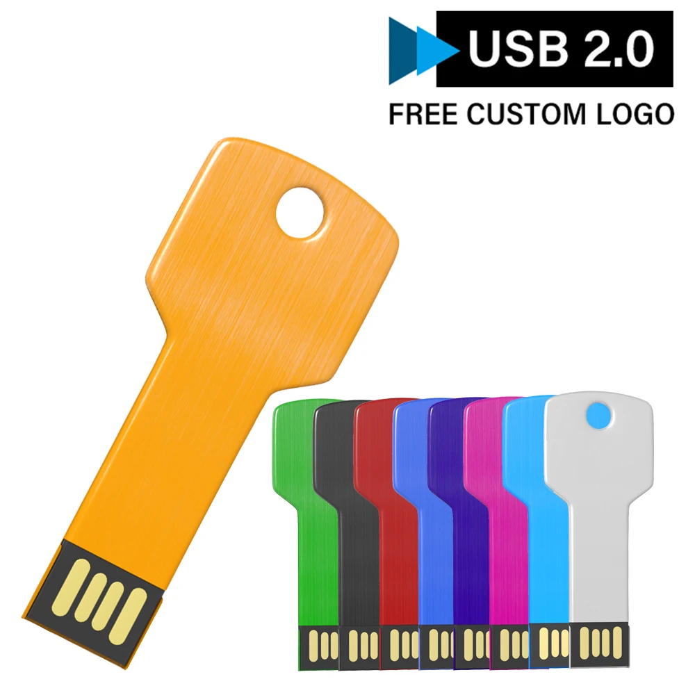 

Metal creative key blade USB flash drive 16GB color memory stick 32GB pen drive portable thumb USB Real Capacity 64GB U Disk