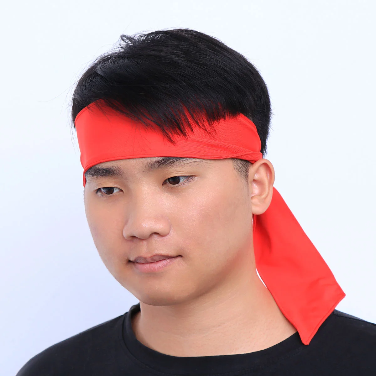 Sports Headband Mens Ties Red Workout Headbands for Women Silk Hair Athletic Large