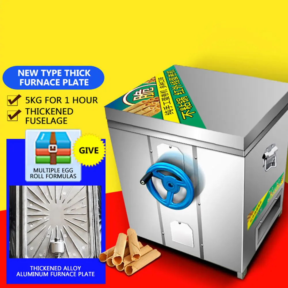 Gas Sang Trọng Trứng Làm Khí Bằng Tay Cuộn Trứng Máy Làm Máy Thương Mại Giòn Máy Làm