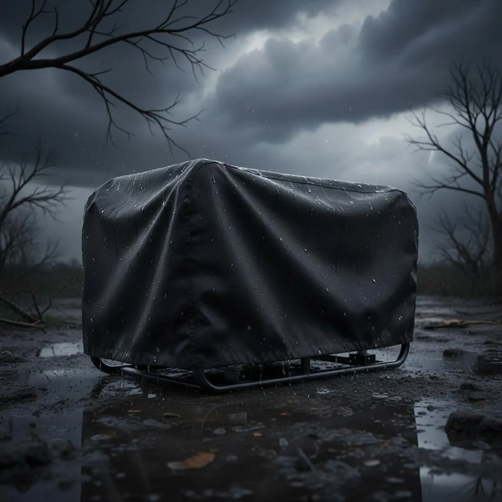 Waterproof Generator Cover Weatherproof Sturdy Duty Generator Cover Elastic Drawstring Double Stitched Seams for Storage