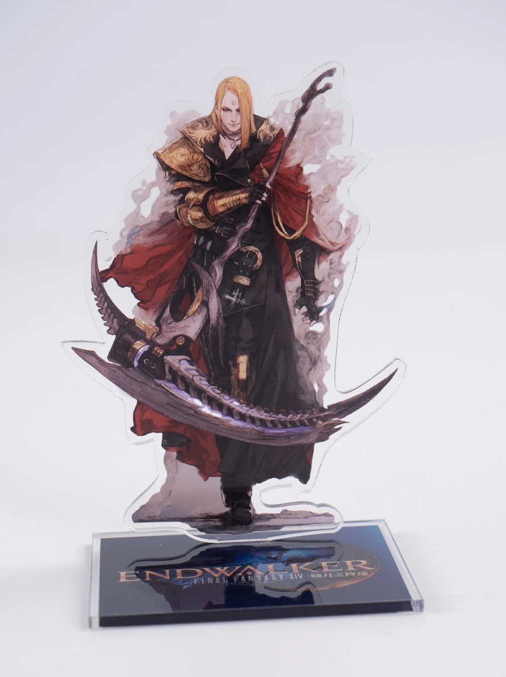 Fantasy XIV FF14 ga "raha Tia شخصية حامل أكريليك أنيمي ، نموذج قائم ، زخارف طبق سطح المكتب ، هدية عيد ميلاد فتاة