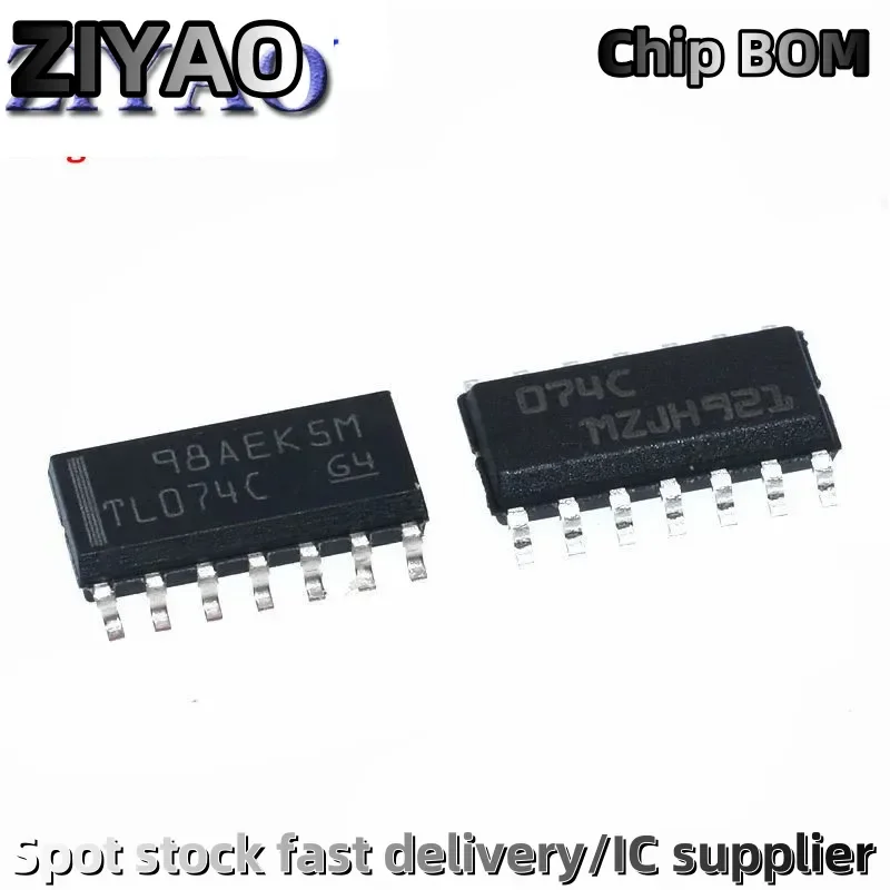 10PCS TL074CDT TL074IDR TL074I SOP14 TL074 SOP TL074C SMD 074C TL074CDR SOP-14 new and original IC