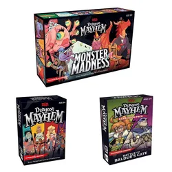 Board Game Card Dungeon Mayhem Chaos Dungeon Crazy Monster Strategy card Game in English friend party games board games