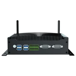 HYSTOU Fanless Industrial Mini PC GPIO Dual LAN Fanless Desktop Micro Computer 6*USB i7-10810U Dual WiFi