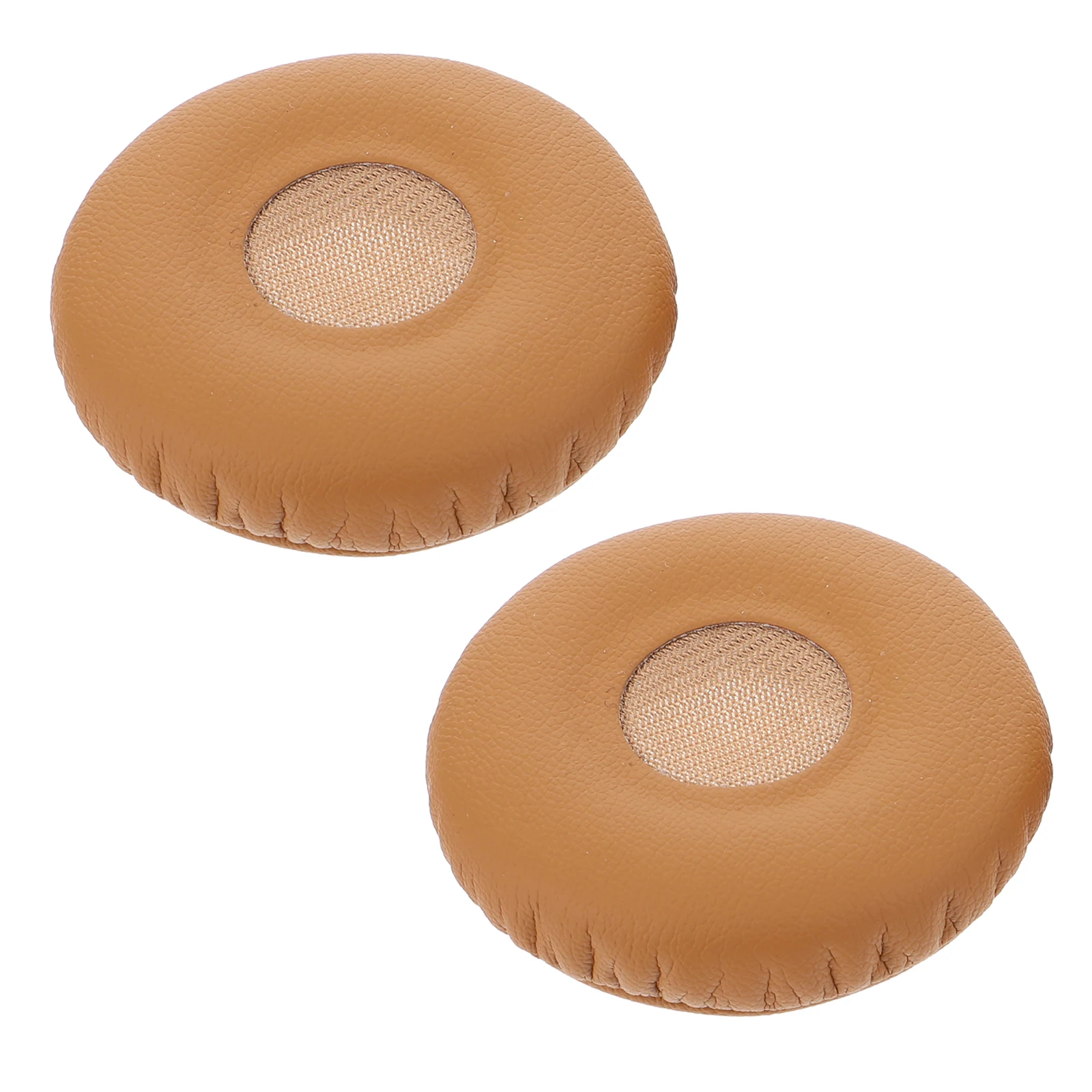 

2 Pcs Headphone Replacement Sleeves Comfortable Ear Pads Elastic Covers Soft Brown Durable