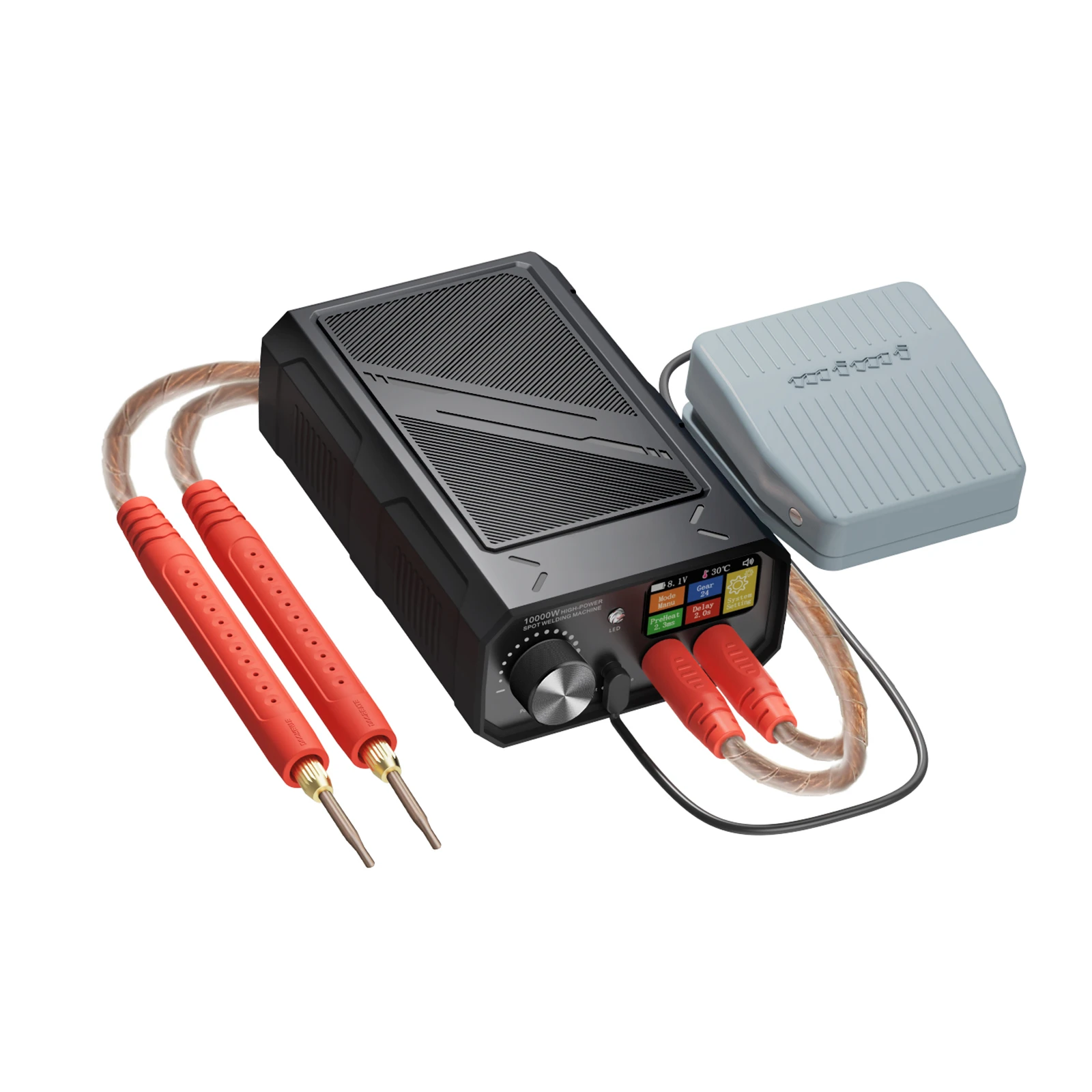 10000W Double Pulse Spot Welder Handheld Welding Machine with Nickel Strip Pen for 18650 Li ion Battery Pack Assembly Tools