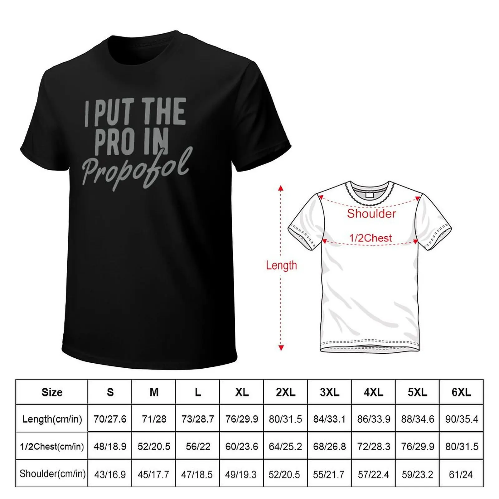 I Put The Pro In Propofol Anesthesia Gifts T-Shirt Abstract Pattern Print Top