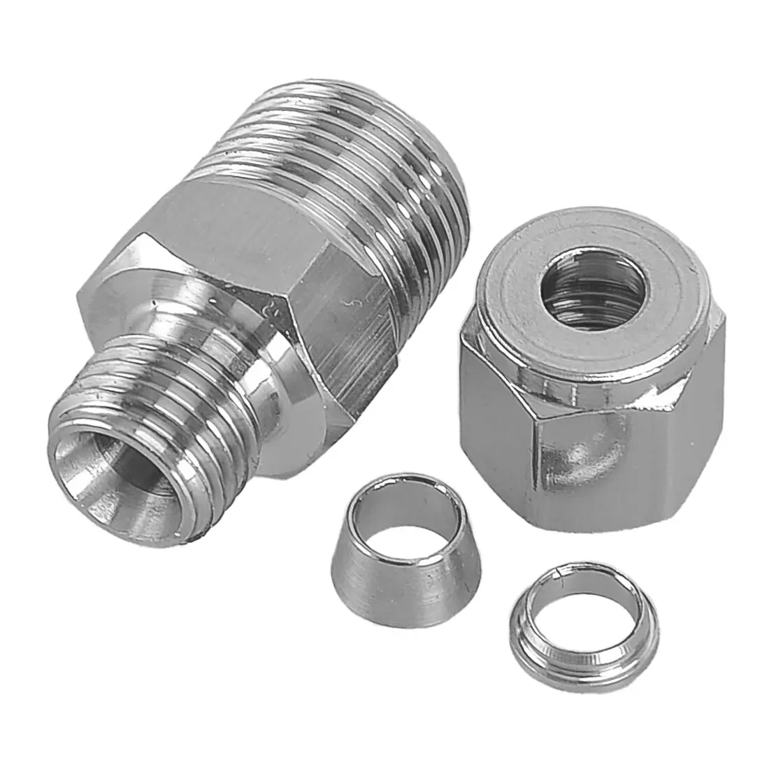 Compression Tube Pipe Fitting Male Connector NPT1/4