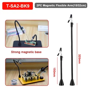 Newacalox manyetik taban plakası, pcb, kelepçe klip tutucu istasyonu kaynak yardımcısı kaynak esnek kol lehimleme üçüncü el aleti Çenelerin ilk 10 satışı, kaynak için №7