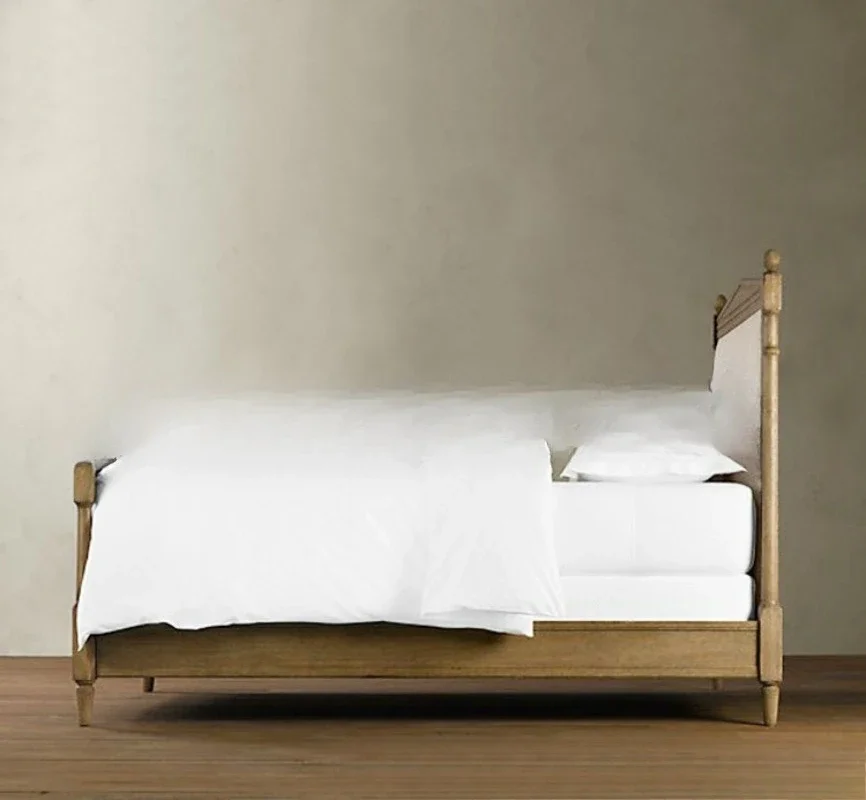 Muebles americanos de madera maciza de roble retro antiguo 1,5*1,8 metros cama doble cama individual para niños