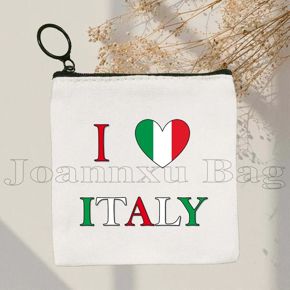 DENMARK DJIBOUTI FINLAND GERMANY HUNGARY ITALY NETHERLANDS POLAND SPAIN SWITZERLAND UKRAINE Heart Flag Coin Purse Key Case Bag