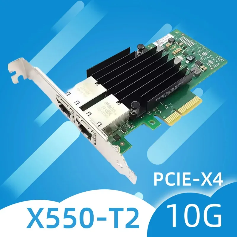 Dual Port 10GbE RJ-45 PCI-Express X4 Gigabit Ethernet Server Adapter Network Interface Controller Card Compare To X550-T2