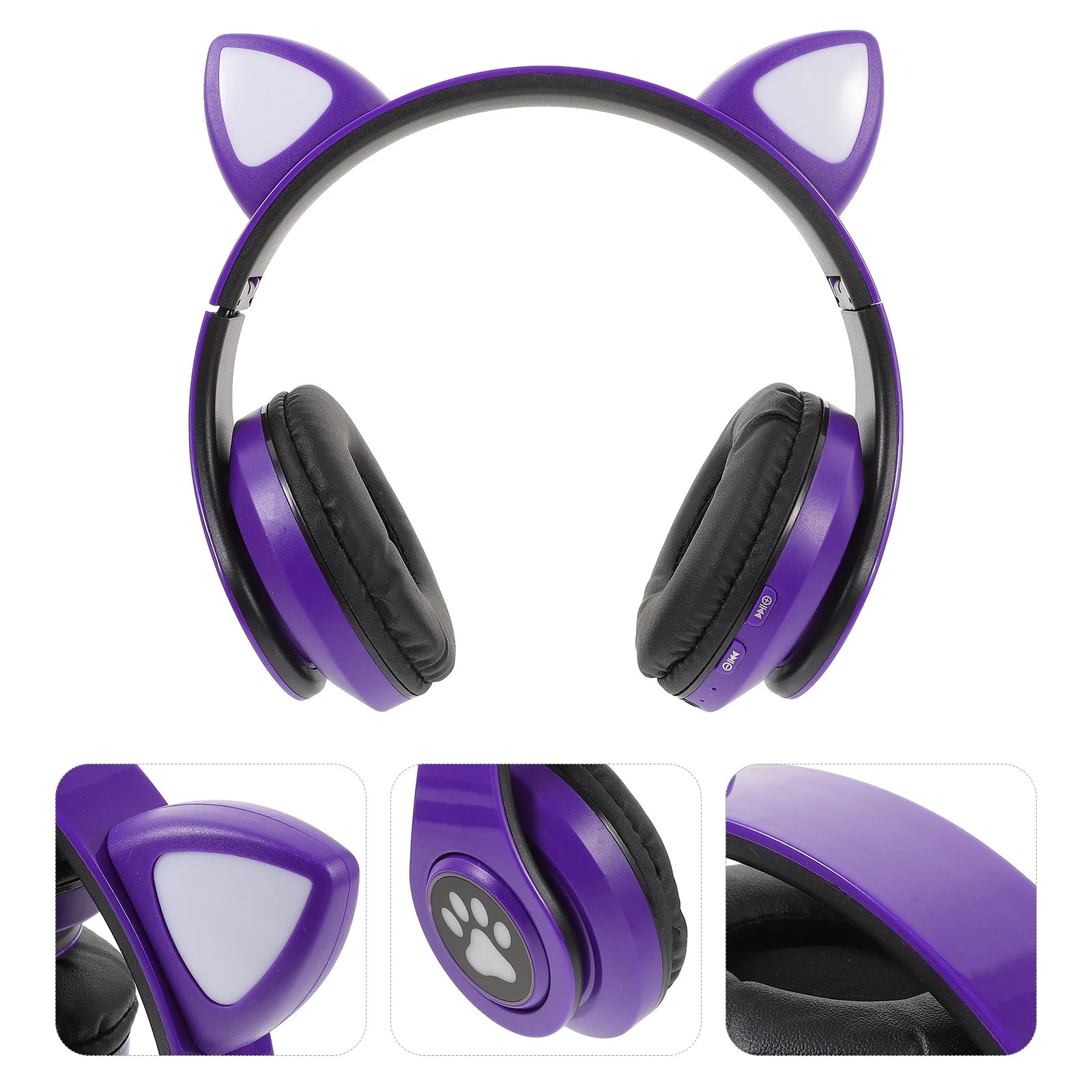 

Cat Ear Foldable Wireless Headset High-Quality Chip Over Ear Wireless Headphone Lighting Stereo Gaming Headset