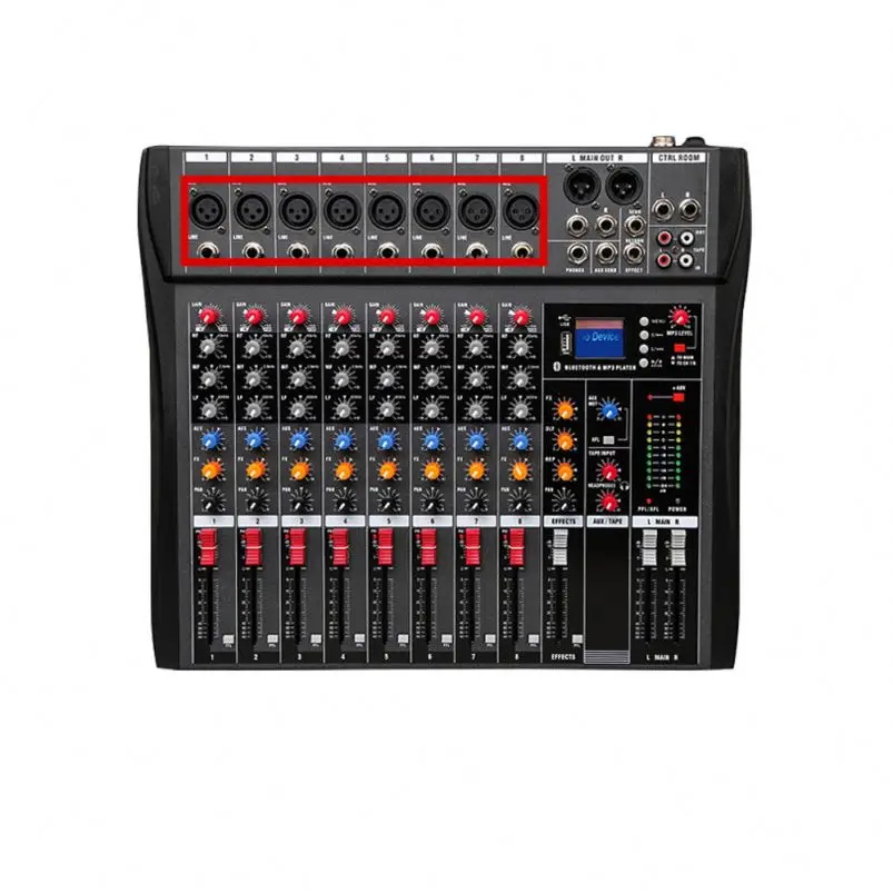 

Latest Design Mini F7 Audio Mixer Price 8 Channel