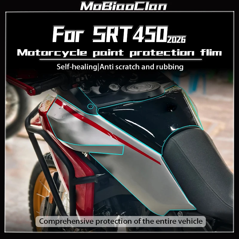 For QJMOTOR SRT450 2026 Invisible Car Cover Film Motorcycle Fuel Tank Anti Scratch Protection Sticker Modified Accessories