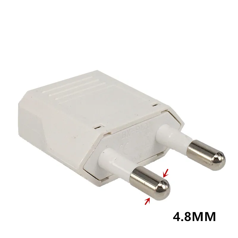 4.0 4.8mm Adapter ue Adapter Adapter podróżny American chiny do EU wtyczka wtyczka Euro Adapter elektryczny gniazdka gniazdo elektryczne