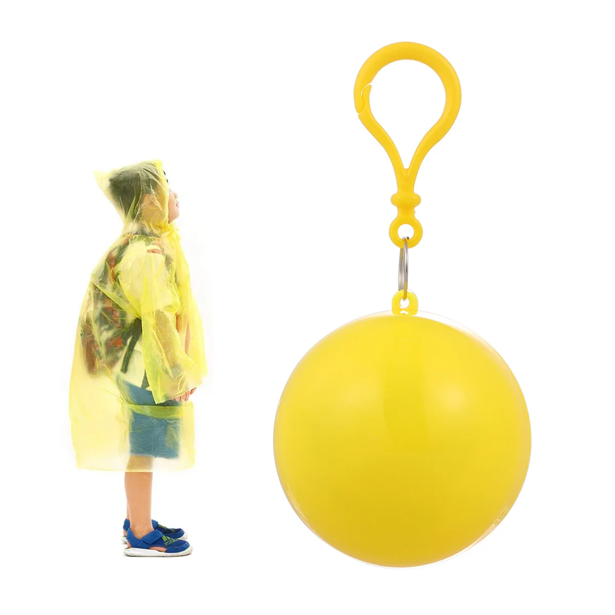 

7 pcs Raincoat Ball Disposable Portable Poncho For Outdoor Camping Hiking Sports Lightweight Rainwear With Mini Ball Case
