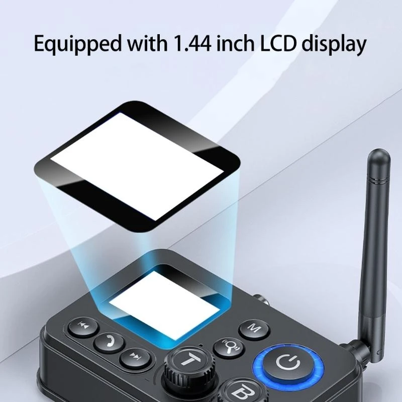 

Bluetooth-совместимый передатчик, приемник, звуковой адаптер с низкой задержкой, ЖК-дисплей на большие расстояния, 10 м для 896C