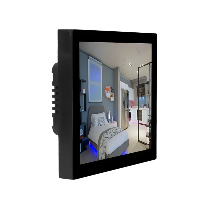 POE Power 4 Inch Building In Wall Controller Android 11 Os / Linux 110-240V LCD Screen Panel Pc