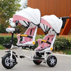 Twins Walking Baby Artifact Baby Children's Stroller Baby Stroller Can Lying Second Child Lightweight Two-seater 1-6 Years Old