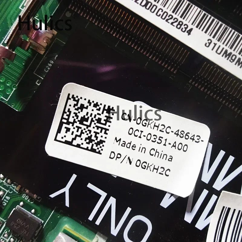Hulics Used CN-0GKH2C 0GKH2C GKH2C Fit For Dell Inspiron 17R N7010 Laptop Motherboard DA0UM9MB6D0 HM57 System Board