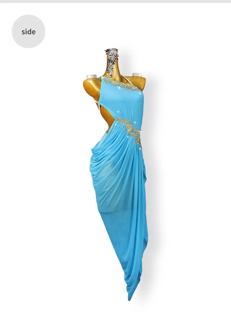 Neues Latein-Tanzkleid Damen Abendkostüme 2026 Mädchen Party Lange Kleidung Sexy Anzug Wettbewerb Erwachsene Elegante Abschlussball-Tanzkleidung – Detail 9
