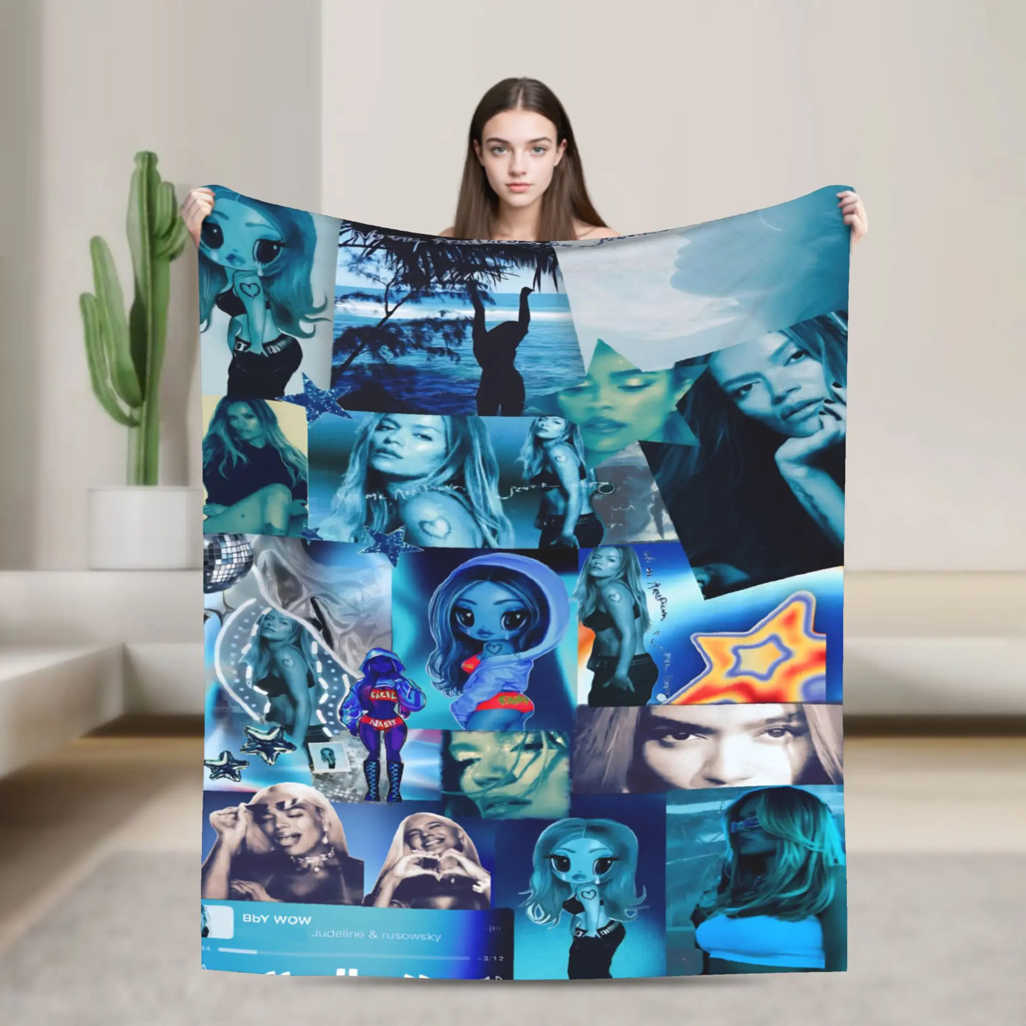 Karol G Tropicoqueta Tour 2026 Blanket  Flannel Funny Soft Throw Blankets for Home Restaurant Spring Autumn