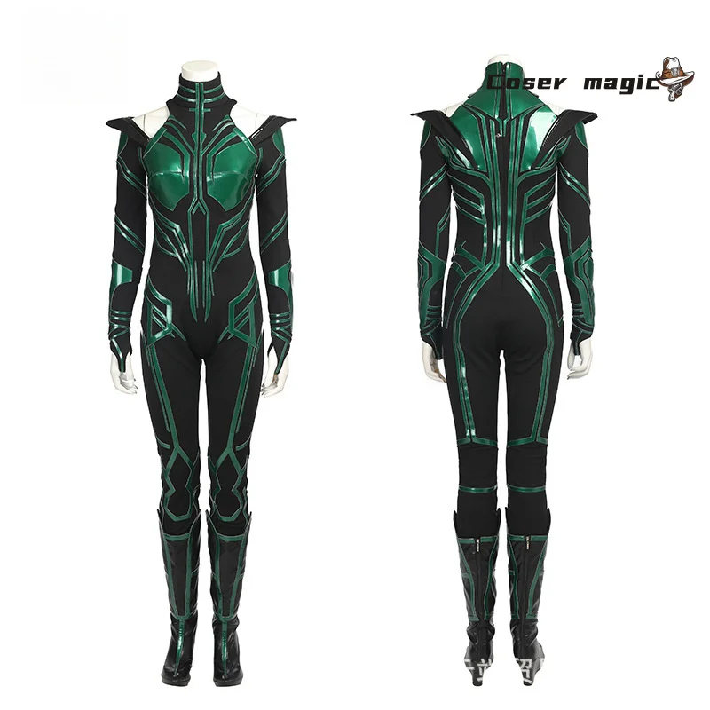 زي تنكري لفيلم المنتقمون هيلا زي الهالوين كرنفال حفلة عيد الميلاد لعب الأدوار ملابس الملابس