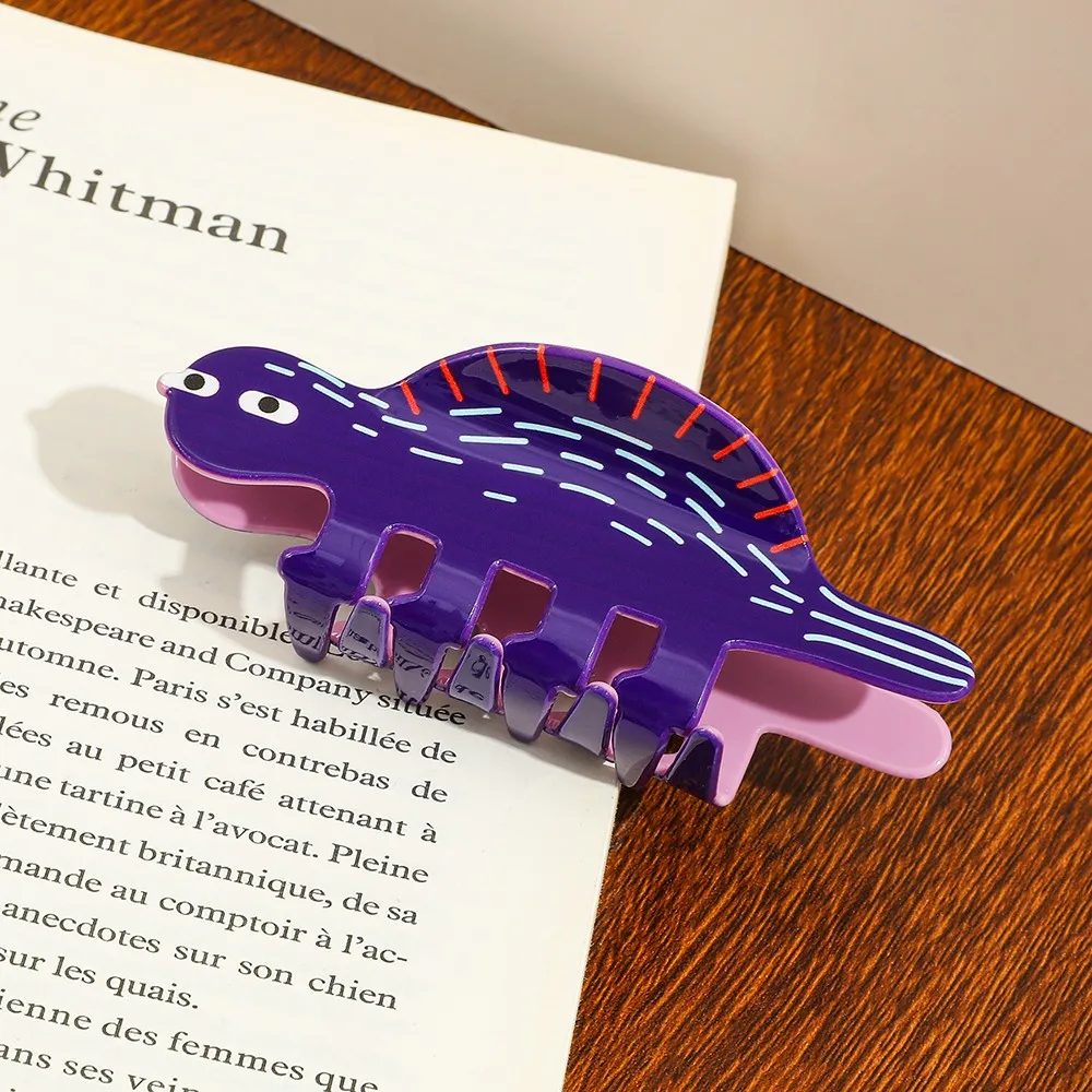 

Cute Dinosaur Cartoon Hair Claw Clip Adorable Everyday Practical Hair Accessories Eye-Catching Hair Decorations for Styling