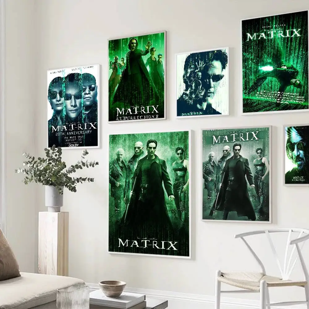 Science fiction action movie The M-Matrix Anime Posters Sticky Whitepaper Prints Posters Artwork Kawaii Room Decor