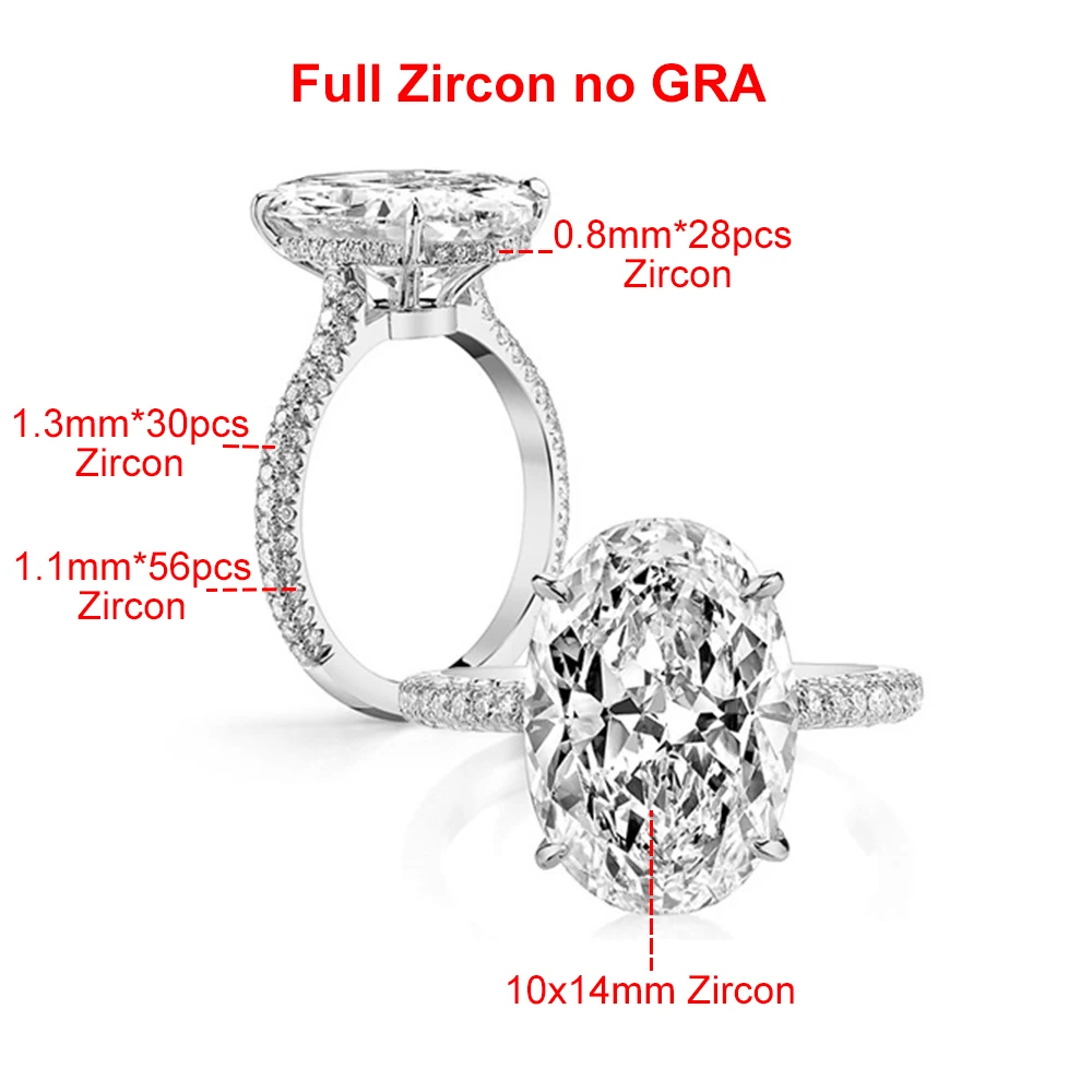 8 karaat ovaal geslepen Moissanite half eeuwigheid ring voor vrouwen 925 sterling zilver verborgen Halo ovale diamanten verlovingsring sieraden GRA