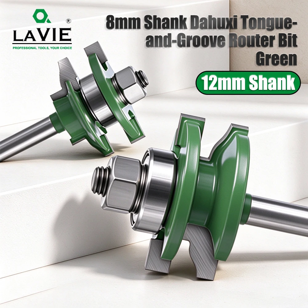 LAVIE 8mm Shank Beading Router Bit Set, 1-5/8