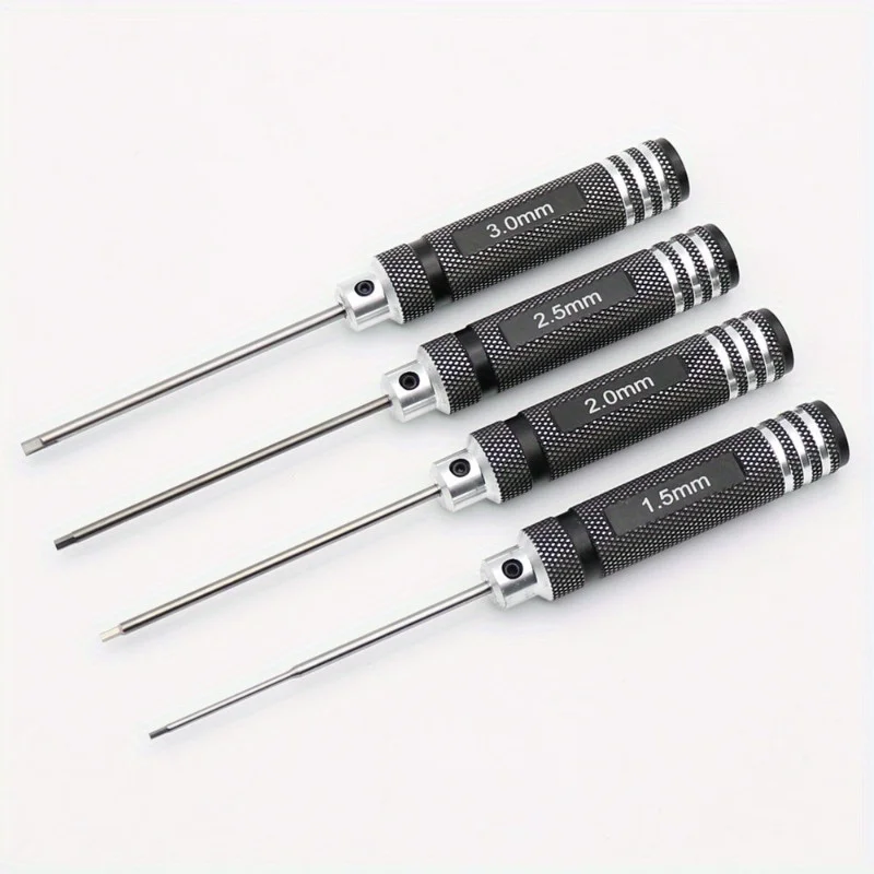 Hex Driver Allen Wrench Repair Tool Conjunto para Carros rc 1.5 2.5 mm Pcs Preto