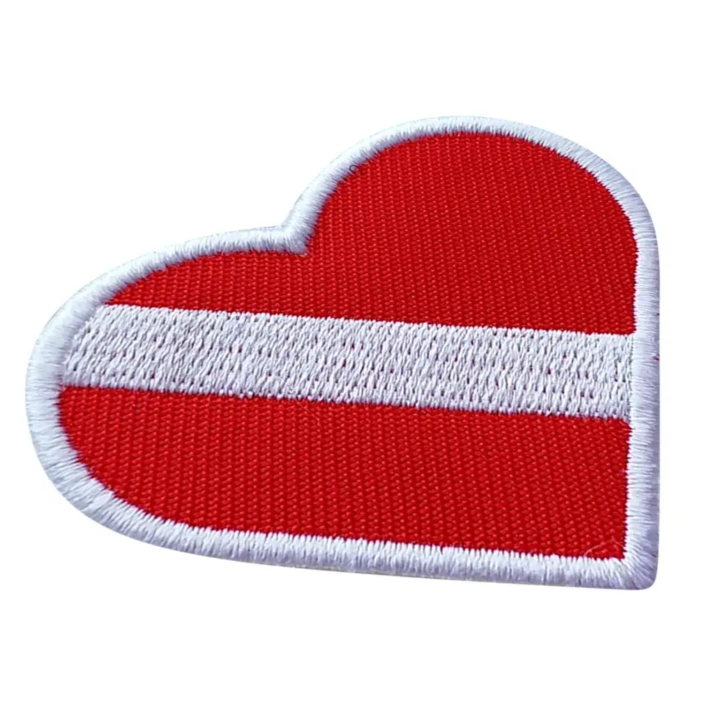 Scuba Diving Signal Patch Embroidered Alpha Diver Down Badge Iron on for Vests Jeans Scrapbooking