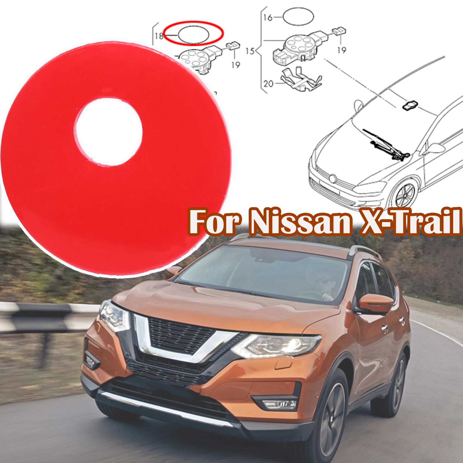 For Nissan X-Trail T32 Rogue Rain Light Sensor Gel Pad Adhesive Film Silicone Sticker Windscreen Chip Repair Kit Fix Tape 14 –